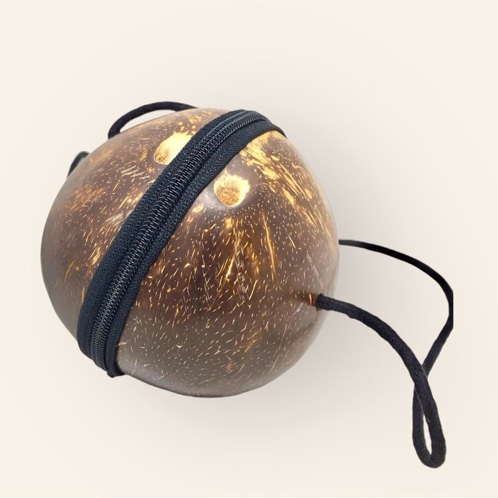 Hand Crafted Genuine Polished Coconut Crossbody Purse NWOT Bag